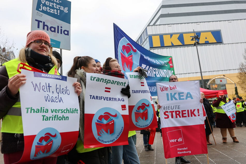 IKEA und Co. geschlossen: Neue Streiks im Hamburger Einzelhandel