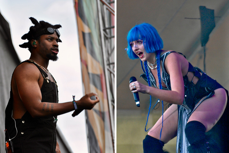 Denzel Curry (l.) and Ashnikko left it all on their respective stages at Day 2 of Gov Ball.