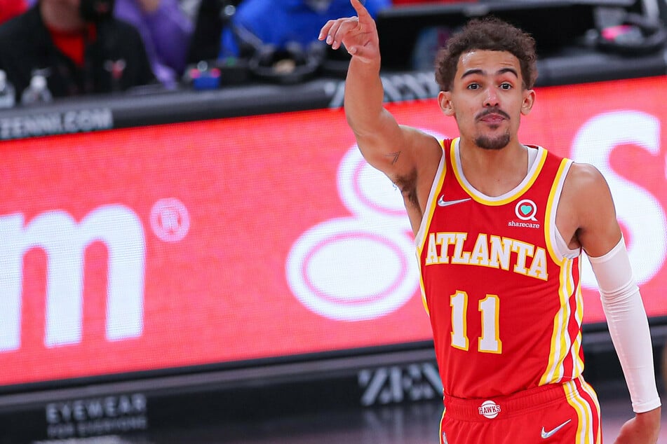 Trae Young led the scoring with 45 points in the Hawks' road win over the Knicks.