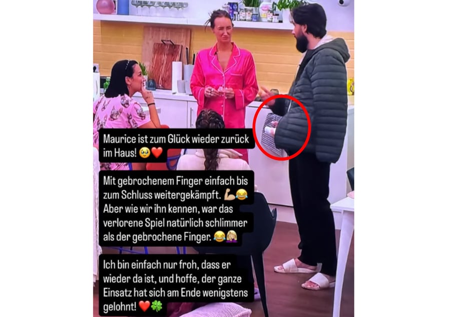 Mit einem dicken Gips kehrte der 28-Jährige in den Container zurück.