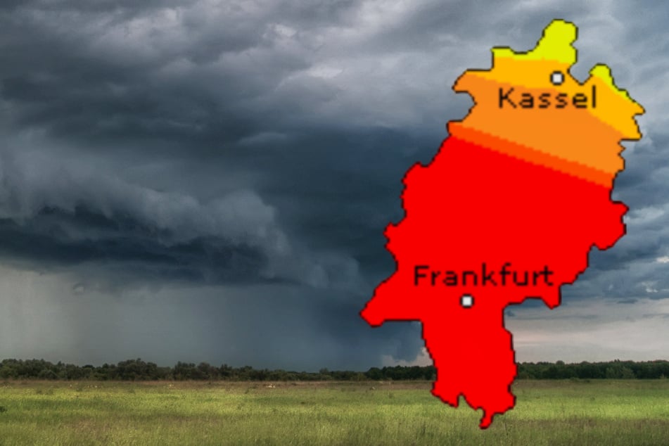 Wetteronline.de (Grafik) und der DWD sagen beide für den Samstag in Hessen eine hohe Wahrscheinlichkeit für Gewitter voraus.