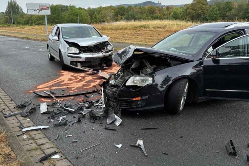In Wernigerode sind zwei VWs zusammengeprallt.