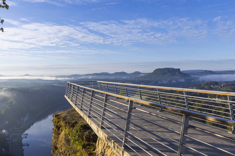 Die Bastei-Aussicht kann noch immer besucht werden.