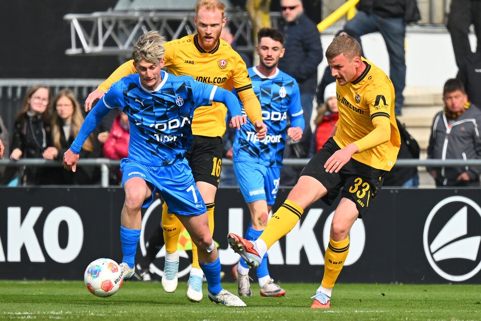 Christoph Daferner (r.) bescherte der SGD per Elfmeter die Führung.