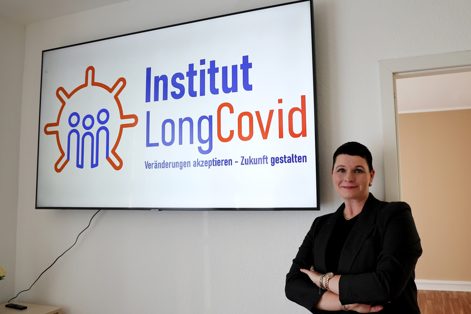 Jördis Frommhold (41), Expertin für Long-Covid-Erkrankungen, in ihrem Institut Long Covid.