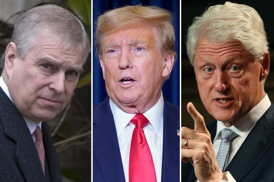 Wurden (v.l.n.r.) Prinz Andrew (63), Donald Trump (77) und Bill Clinton (77) beim Sex mit Minderjährigen gefilmt?