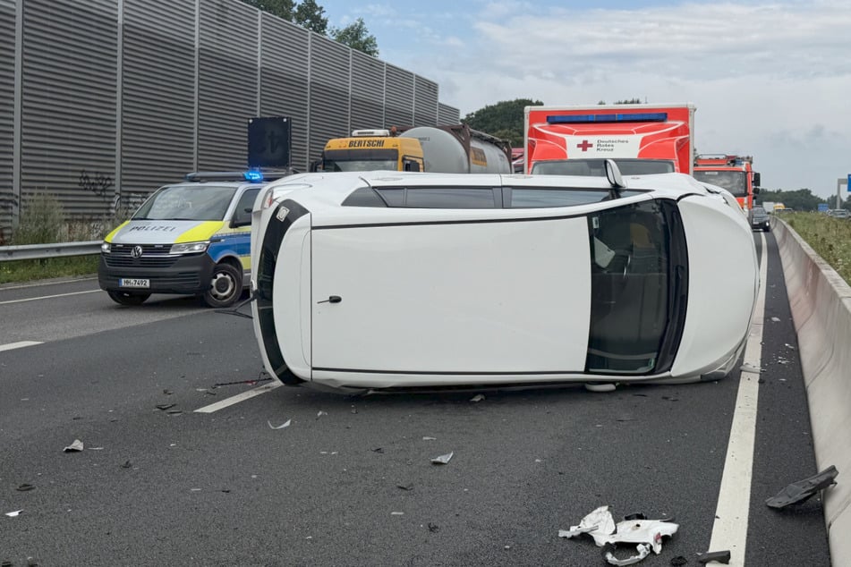 Durch den Crash entstand ein großes Trümmerfeld.