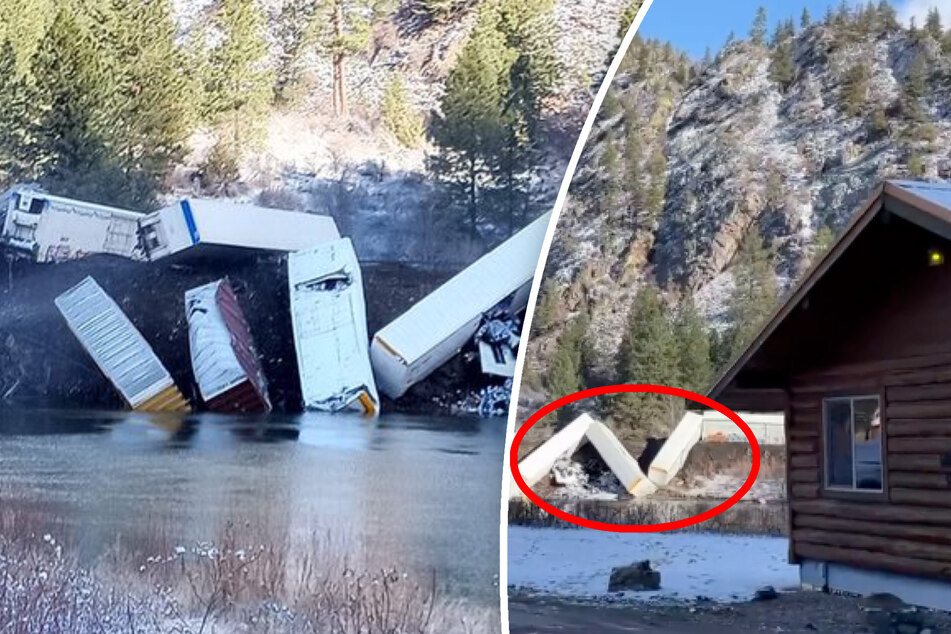 Unglück in den Rocky Mountains: Güterzug entgleist und purzelt in Fluss - keine Verletzten!