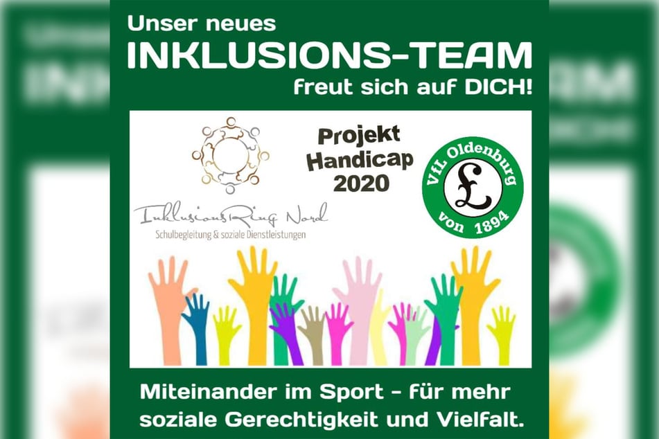 Die neue Inklusionsmannschaft des VFL Oldenburgs freut sich über neue Mitglieder.