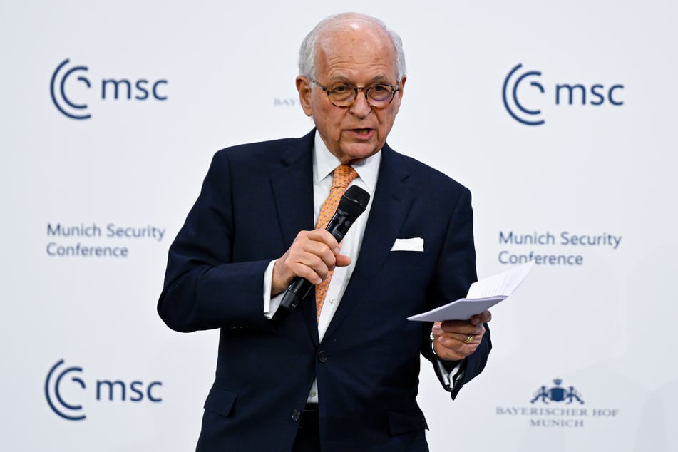 Konferenzleiter Wolfgang Ischinger (79) griff in seiner Abschlussrede den Krieg in der Ukraine auf.