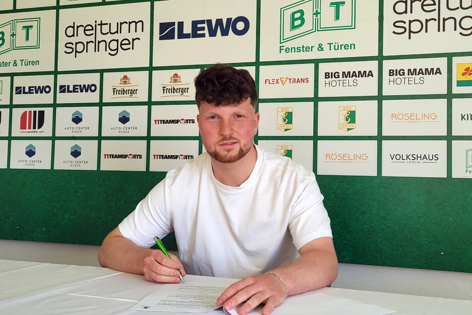 Maxime Langner (20) von Rot-Weiss Erfurt ist Chemie Leipzigs erster Sommerneuzugang.