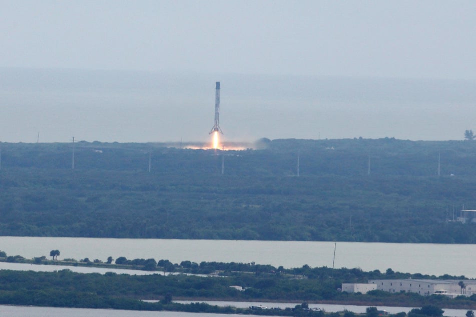 The Falcon 9 rocket took off at 1:17 PM from Cape Canaveral, Florida. It used a new launch pad, the pad's first use for a crewed mission.