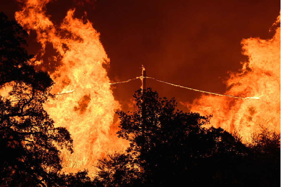 A fire raging out of control in northern California has rapidly become among the biggest ever in the state, authorities said Saturday.