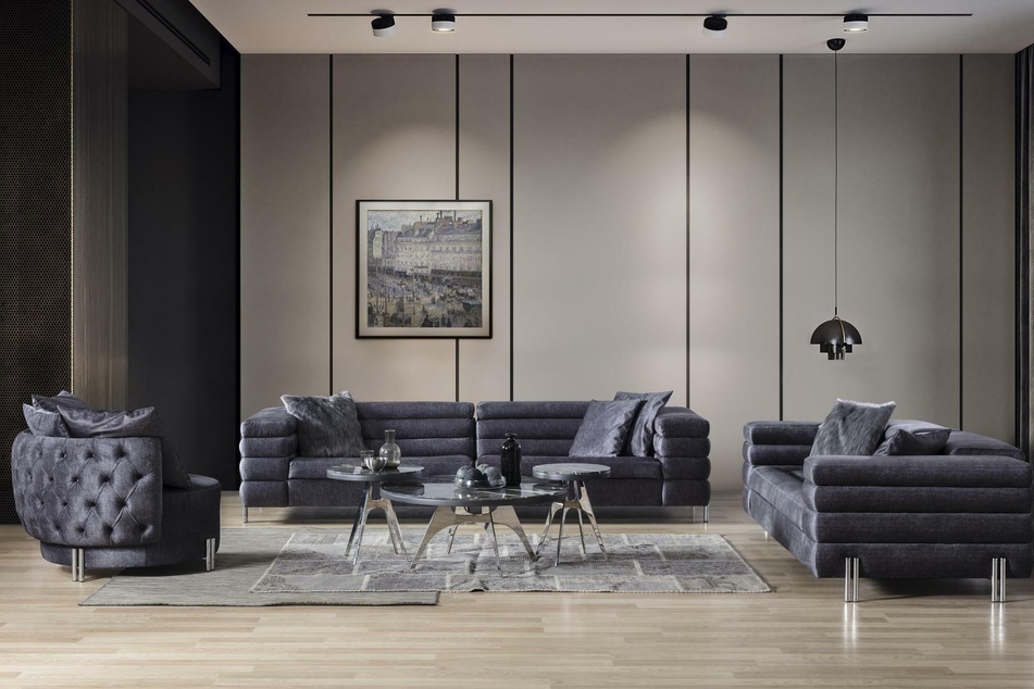 Dieses Sofa ist die perfekte Ergänzung zu einem modernen Wohnzimmer.