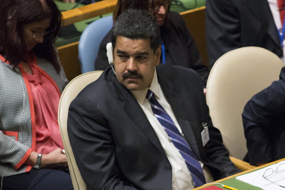 Now-deposed Venezuelan president Nicolas Maduro is seen attending the Annual UN General Assembly at the United Nations on September 28, 2015 in New York.