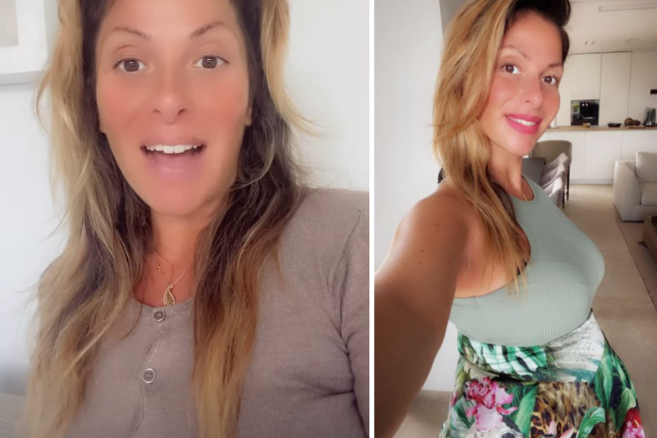 Gülcan Kamps (38) gibt ihren Fans bei Instagram regelmäßig Schwangerschafts-Updates. (Fotomontage)