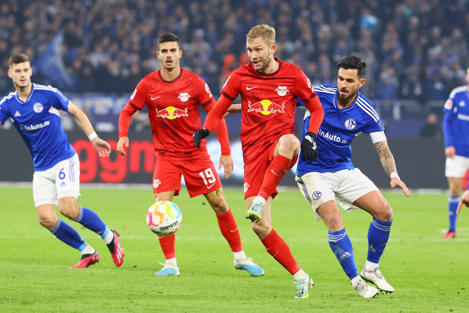 RB Leipzigs Konrad Laimer ließ sich seinen nahenden Abgang beim Spiel gegen Schalke kaum anmerken.