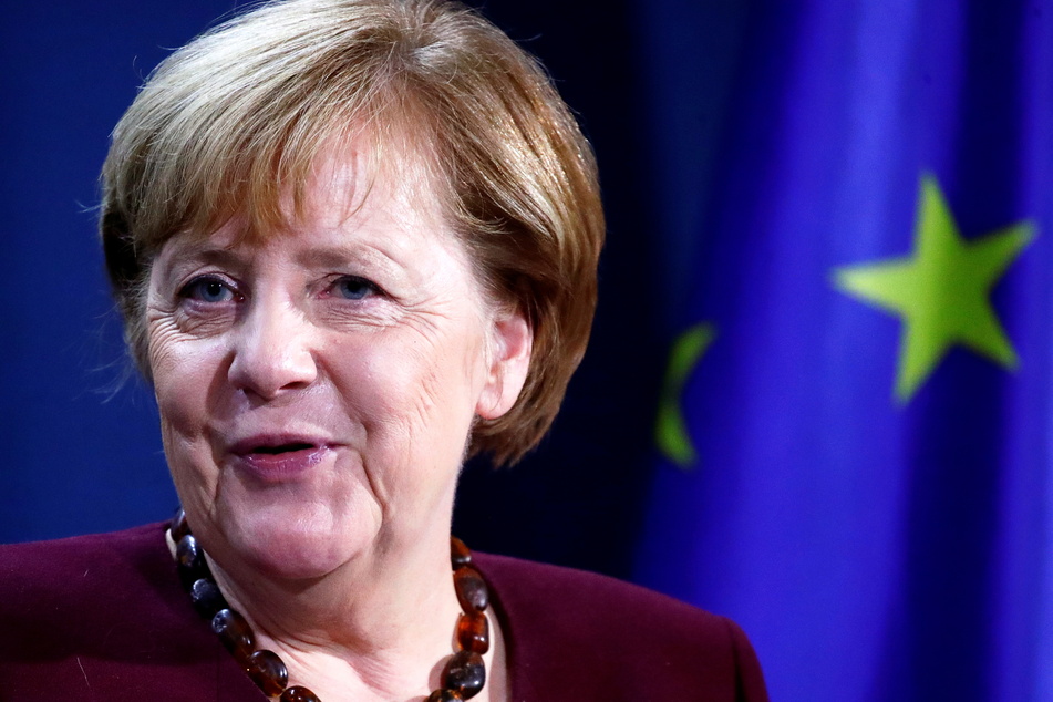 Bundeskanzlerin Angela Merkel (CDU) gibt nach einem virtuellen G20-Gipfeltreffen eine gemeinsame Pressekonferenz mit Bundesfinanzminister Scholz im Bundeskanzleramt.