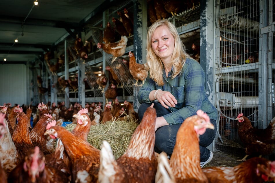2021 übernahm Anna-Lena Große (32) den Hof und startete mit der Legehennenhaltung.