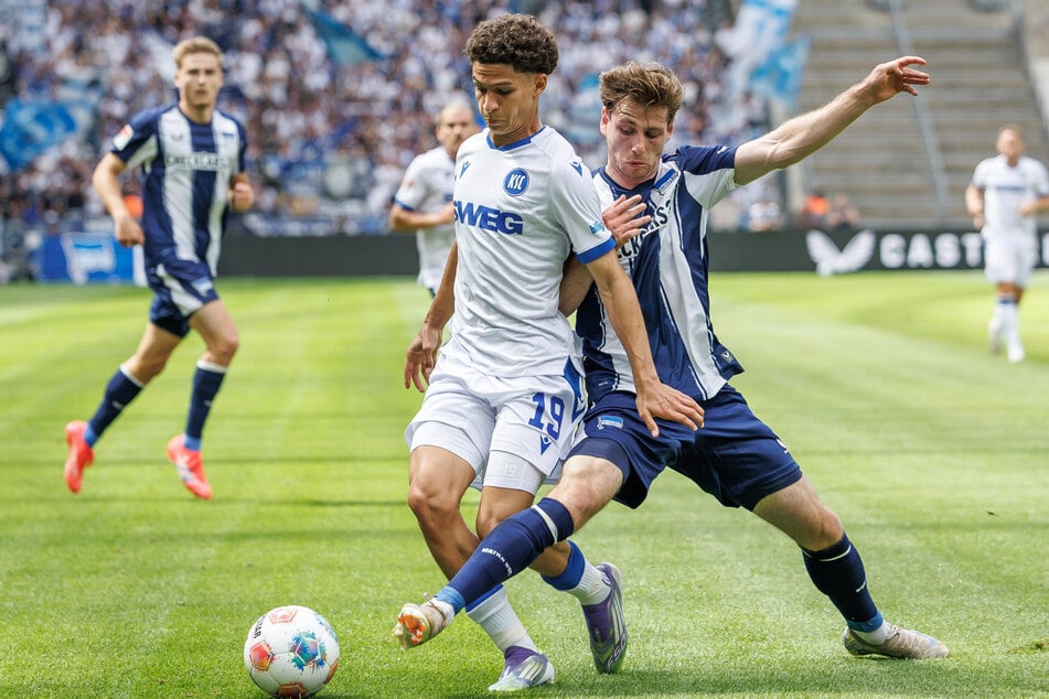 Leon Jensen (29, r.) kehrte erst vergangenen Sommer zu Hertha BSC zurück.