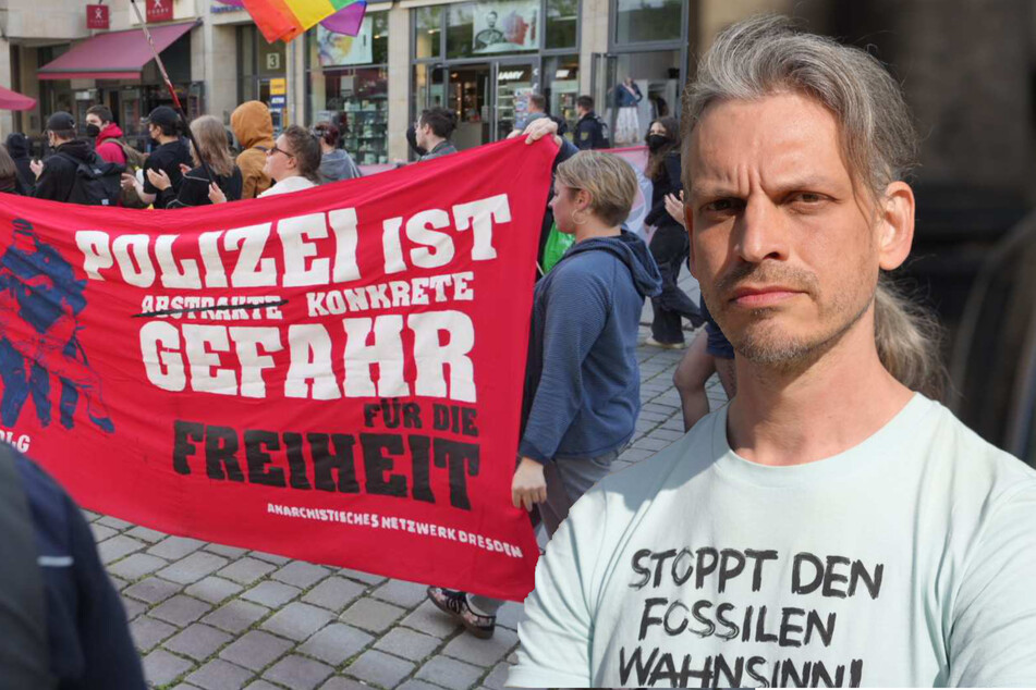 Demo in Dresden nach Razzia gegen "Letzte Generation"-Mann Christian Bläul