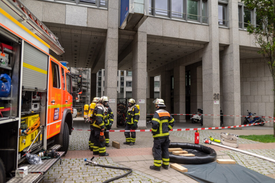 Das Bezirksamt wurde evakuiert.