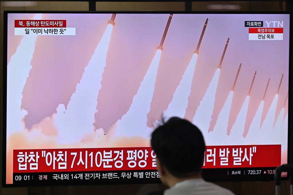 North Korea fired multiple short-range ballistic missiles into waters east of the Korean peninsula Thursday, Seoul's military reported.