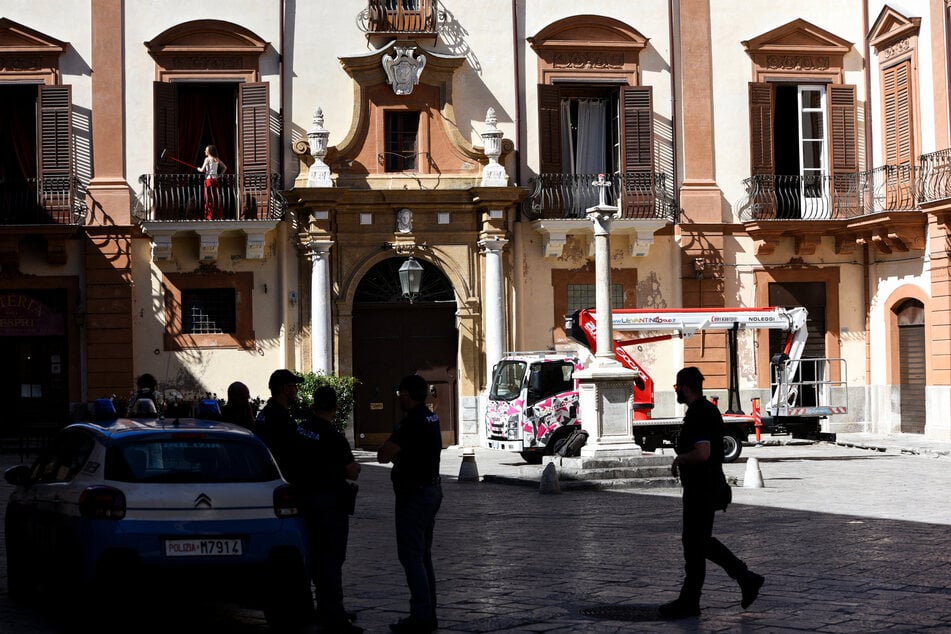 Die Innenstadt von Palermo wurde für die VIP-Hochzeit abgeriegelt.