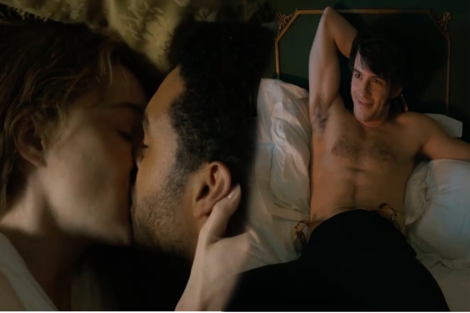 The TV series gained popularity among fans for its steamy sex scenes (collage).