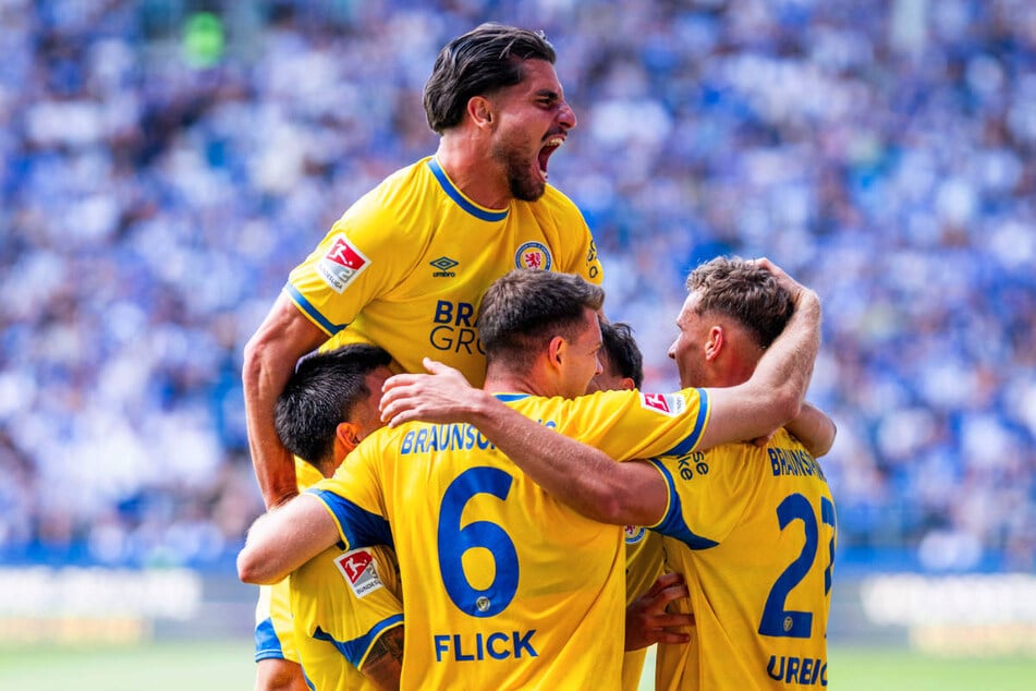 Gegen Magdeburg hatten die Kicker von Eintracht Braunschweig schon Grund zu Jubeln.