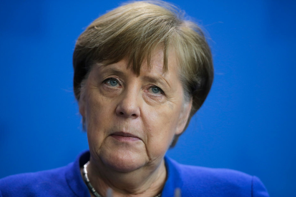 Bundeskanzlerin Angela Merkel (CDU) gibt im Bundeskanzleramt eine Pressekonferenz zu Maßnahmen, die eine weitere Ausbreitung des Coronavirus verlangsamen sollen.