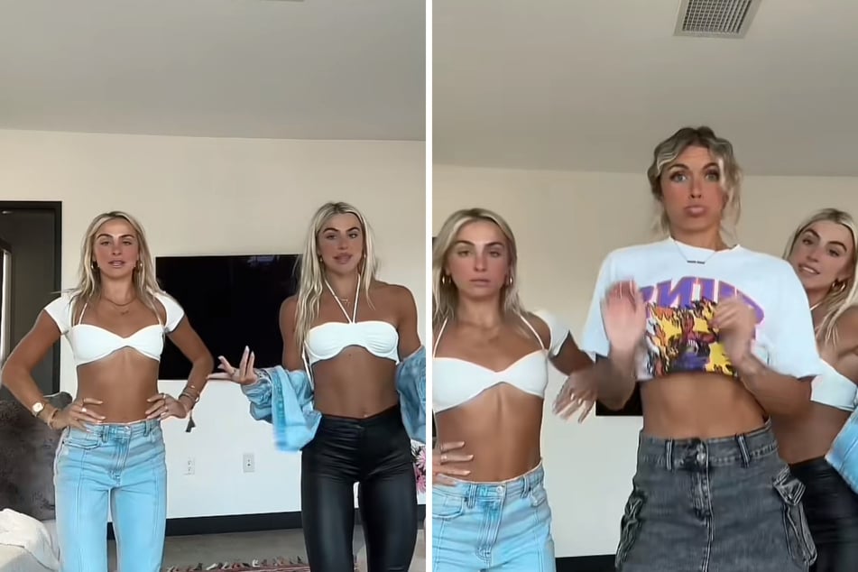 The Cavinder twins hilariously included former basketball player Carson Roney in their latest TikTok!