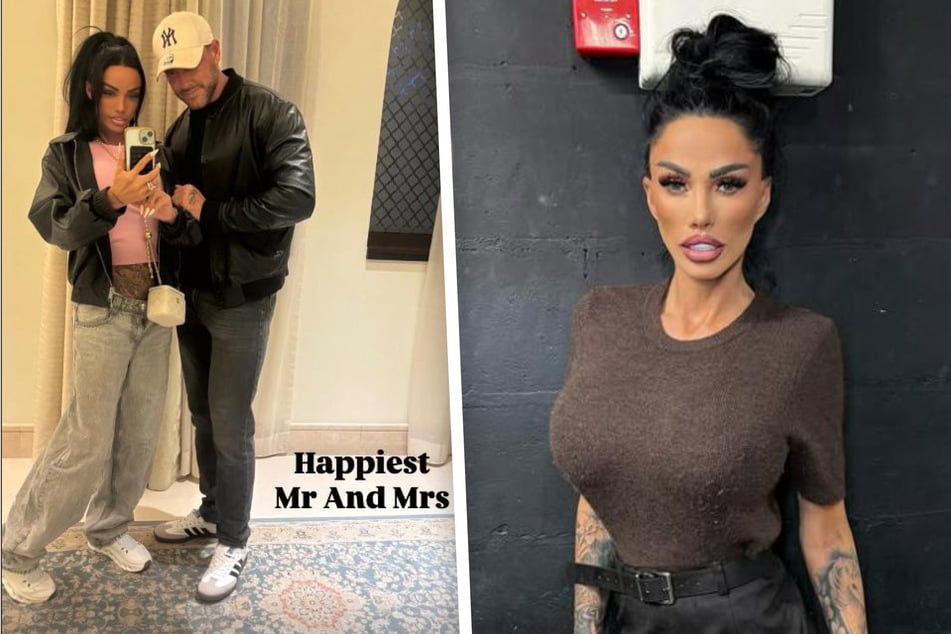 Katie Price (47) und ihr frischgebackener Ehemann Lee Andrews.