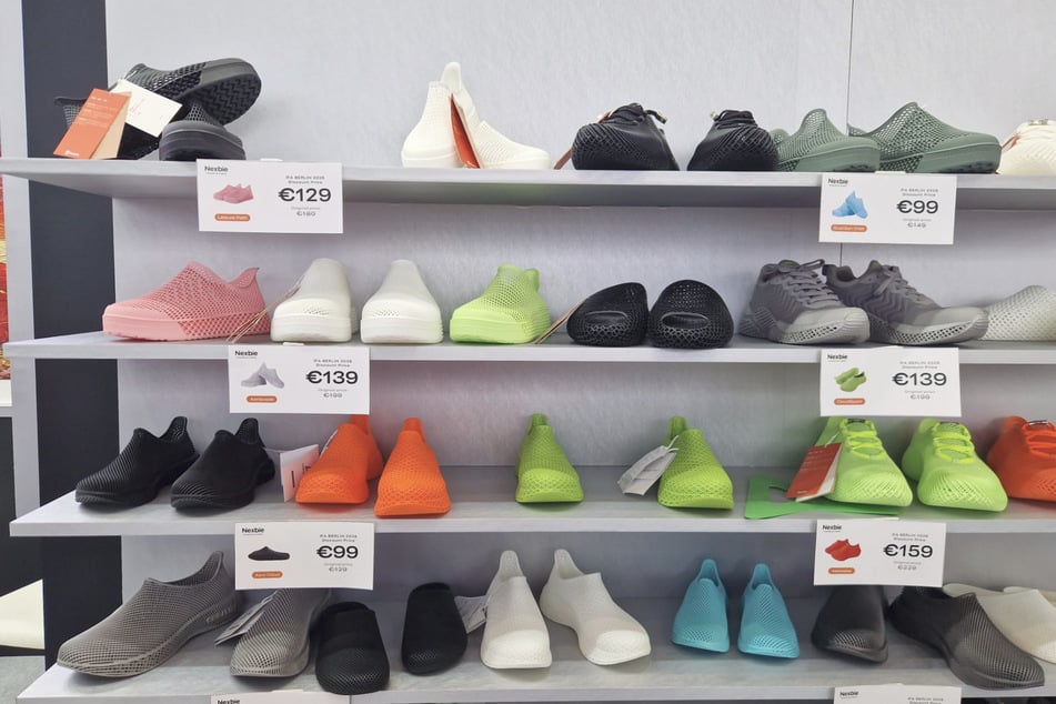 Die Schuhe stammen alle aus einem 3D-Drucker.