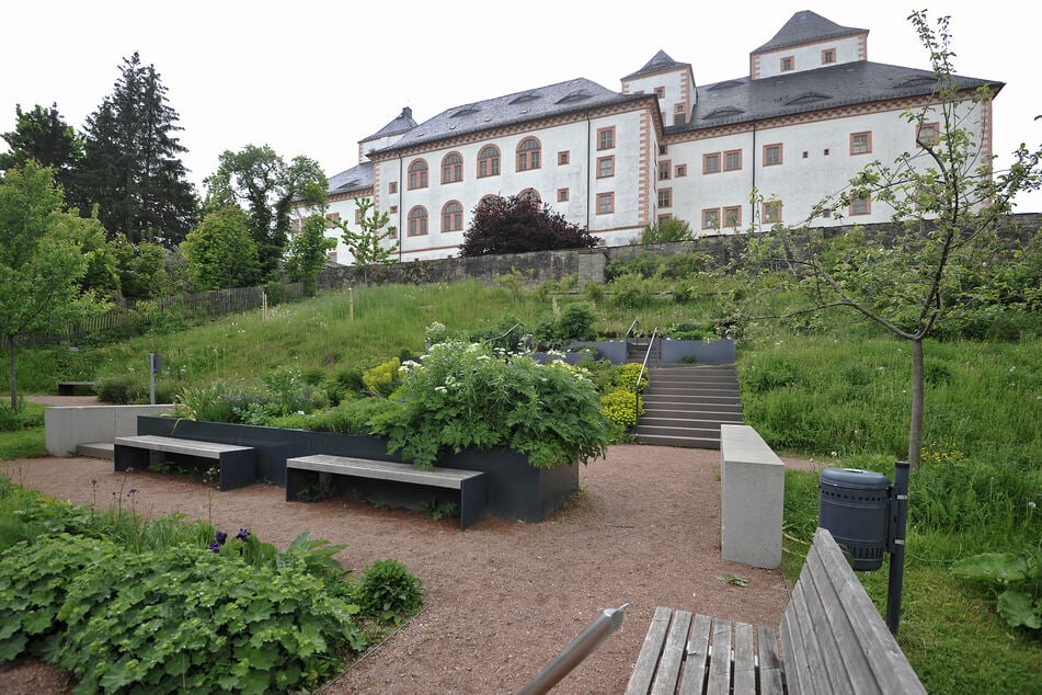 Im Kurfürstin-Anna-Garten unterhalb von Schloss Augustusburg soll die neue Skulptur ihren Platz finden.