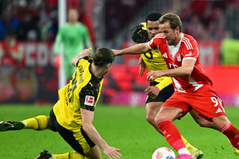 Marcel Sabitzer (links) spielt beim BVB zentral. Gelingt es ihm, die Kreise von Harry Kane &amp; Co. einzuengen?