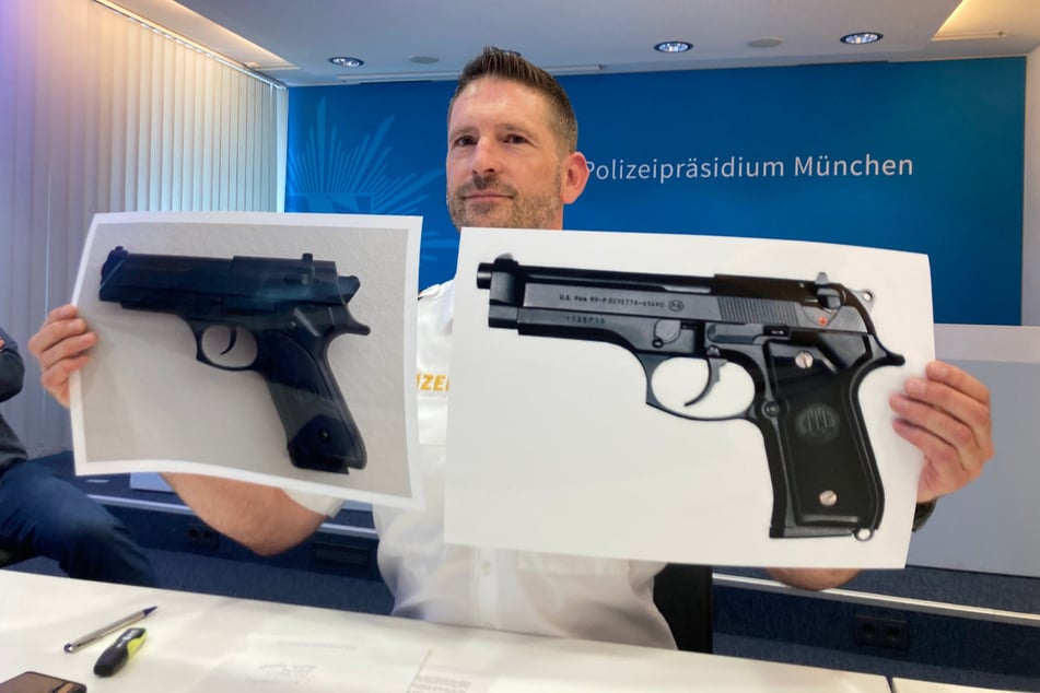 Die Softair-Waffe des Jugendlichen sah einer echten Beretta Pistole 92, Kaliber 9 Millimeter täuschend ähnlich.