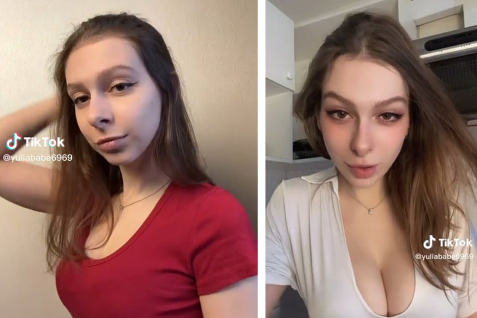 Im Netz stellt sich Yulia Schreiber (21) gern aufreizend dar, doch auf Arbeit findet sie die Blicke der männlichen Kundschaft lästig.