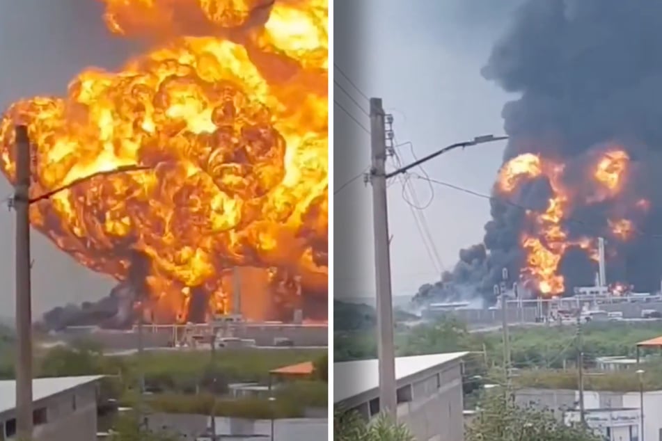 Ein gewaltiger Feuerball bildete sich.