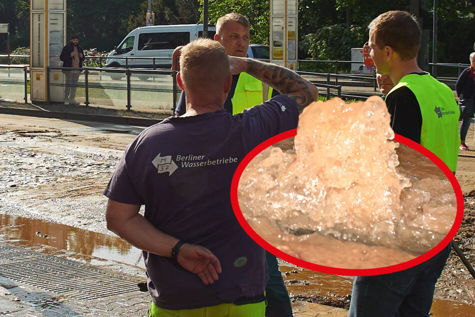 Berlin: Ausgerechnet bei der Hitze: 50 Haushalte nach Rohrbruch ohne Wasser