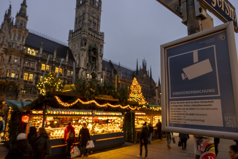 Mit Videoüberwachung sichert die Stadt München ihren Weihnachtsmarkt zusätzlich ab.