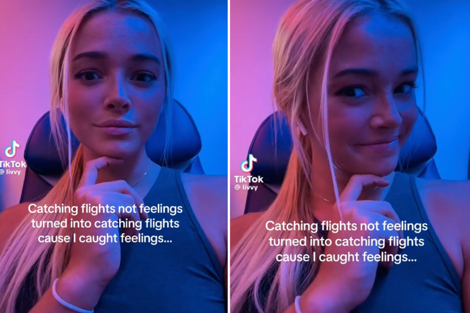 Olivia Dunne joked about the consequences of "catching feelings" in a new TikTok shared on Friday.