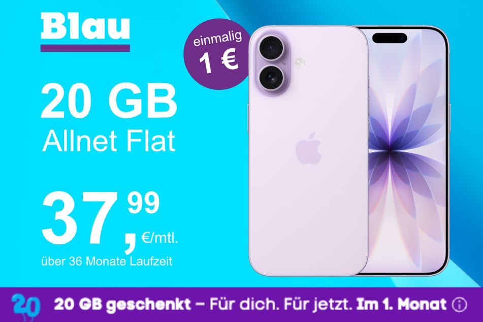 Das neue iPhone 17 im o2 Mobile M für einmalig 1 Euro.