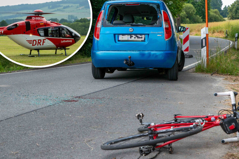 Radfahrerin kracht in Heckscheibe von Auto: Schwer verletzt!