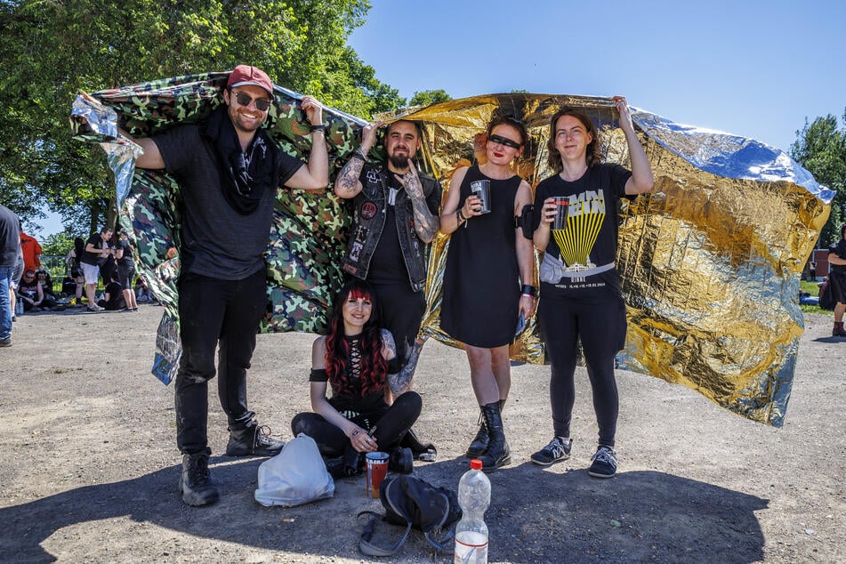 Brandon aus Boston (oben, v.l.n.r.), Luke aus England, Mila aus Polen und Elisabeth aus Seattle waren vier von Hunderttausenden Rinne-Besuchern.