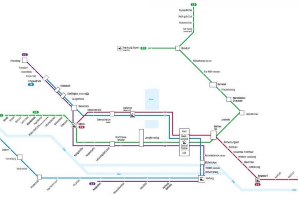 So wird der Netzplan der S-Bahn Hamburg ab Dezember 2023 aussehen.