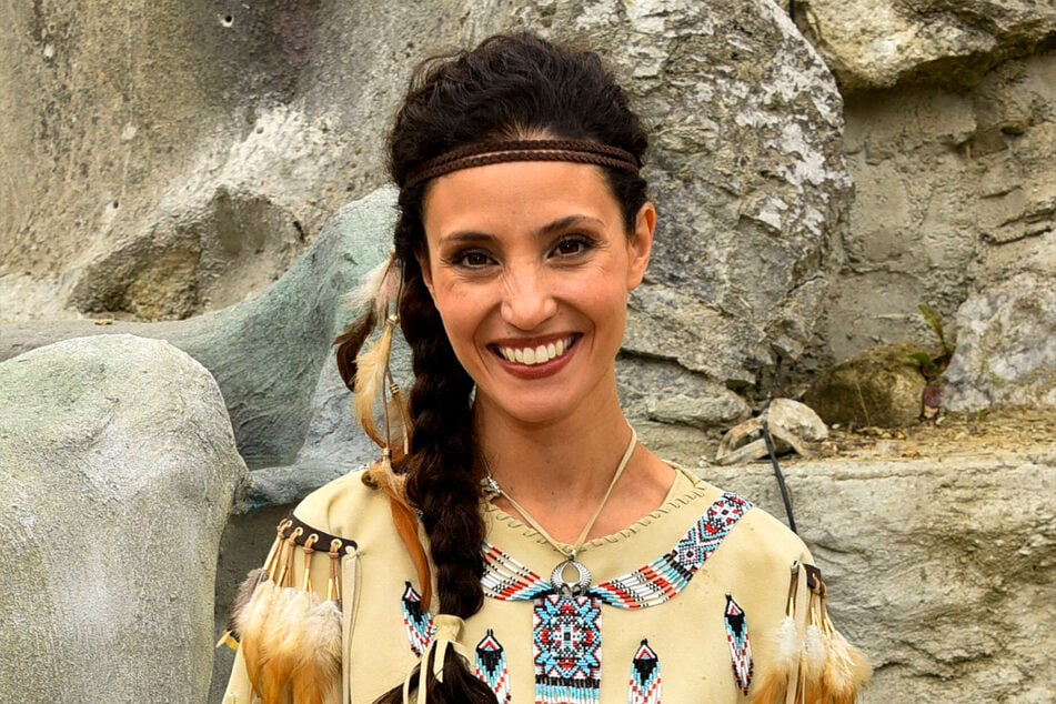 Nadine Menz (35) als Winnetous Schwester Nscho-tschi in Bad Segeberg.