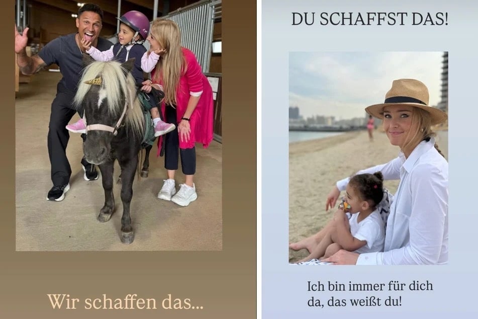 Daniel Aminati postete in seiner Instagram-Story Bilder aus glücklichen Tagen und sprach seiner kranken Noch-Ehefrau Mut zu.