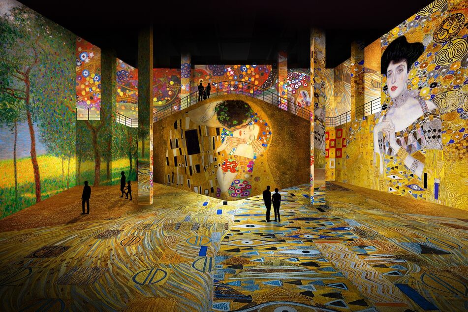 "Port des Lumières" in Hamburg: Den Anfang machen unter anderem die Werke von Gustav Klimt.