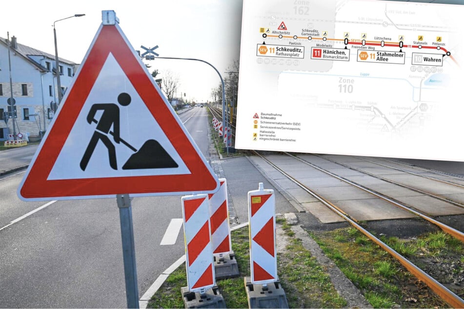 Nächste Baustelle in Leipzig: Hier fährt die Straßenbahn monatelang nur verkürzt
